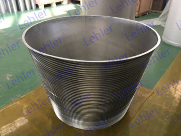 Centrifughi i cilindri conici del cesto metallico del cuneo per amido e industria dello zucchero