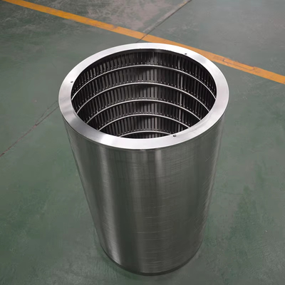 Fresco di perline Assi esterno verso l'interno SS304 Acciaio inossidabile Flanch 80 Mesh Wedge Wire Basket